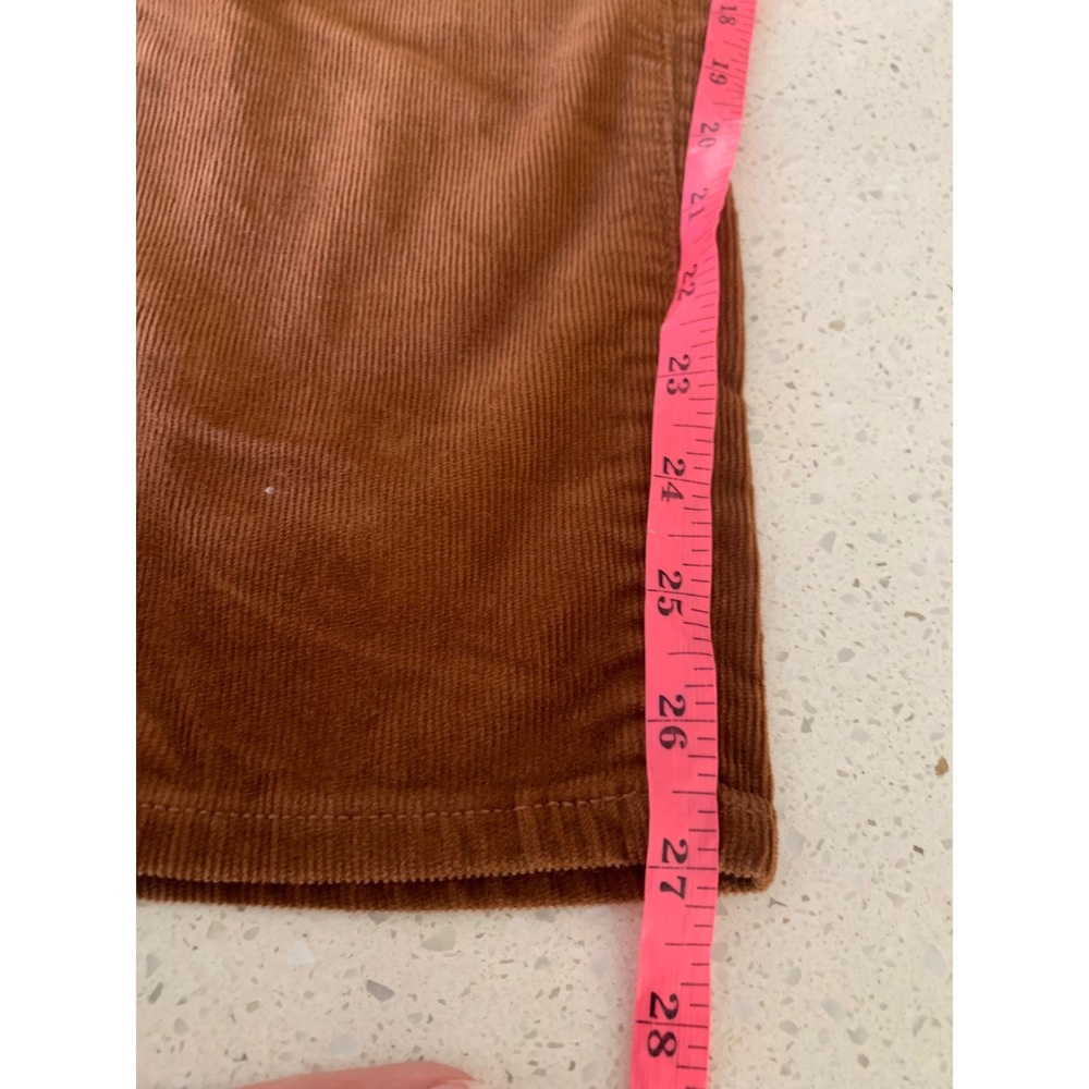 Gap Soft Vintage Slim Corduroy Pants Cognac Brown Womens 10/30 Mid Rise Straight - Picture 7 of 8